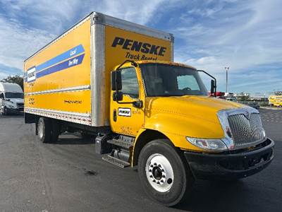 International MV607 Box Truck - 220HP, 6 Speed Automatic, Roll up Door