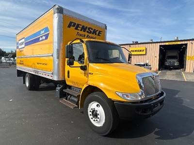 International MV607 Box Truck - 220HP, 6 Speed Automatic, Roll up Door