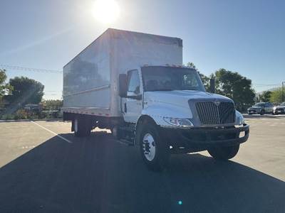 International MV607 Box Truck - 220HP, 6 Speed Automatic, Roll up Door