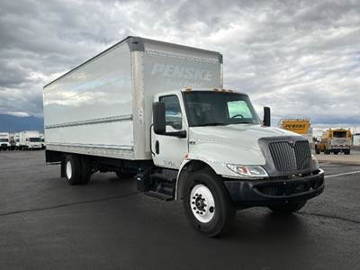 International MV607 Box Truck - 220HP, 6 Speed Automatic, Roll up Door