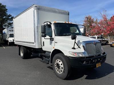 International MV607 Box Truck - 220HP, 6 Speed Automatic, Roll up Door