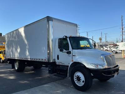 International MV607 Box Truck - 220HP, 7 Speed Automatic, Roll up Door