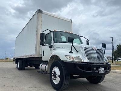 International MV607 Box Truck - 260HP, 6 Speed Automatic, Roll up Door