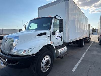 International MV607 Box Truck - 220HP, 6 Speed Automatic, Roll up Door