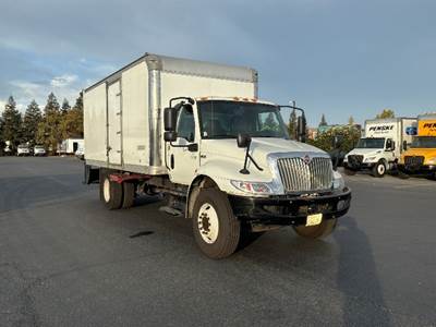 International MV607 Box Truck - 240HP, 6 Speed Automatic, Roll up Door