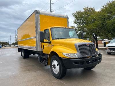 International MV607 Box Truck - 220HP, 6 Speed Automatic, Roll up Door