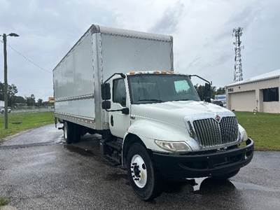 International MV607 Box Truck - 220HP, 6 Speed Automatic, Roll up Door