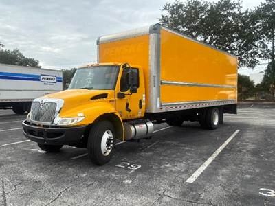 International MV607 Box Truck - 220HP, 6 Speed Automatic, Roll up Door