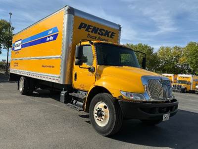 International MV607 Box Truck - 220HP, 6 Speed Automatic, Roll up Door
