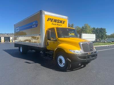 International MV607 Box Truck - 220HP, 6 Speed Automatic, Roll up Door