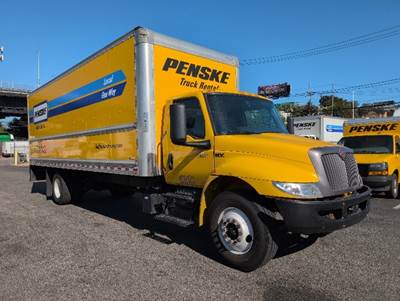 International MV607 Box Truck - 220HP, 6 Speed Automatic, Roll up Door