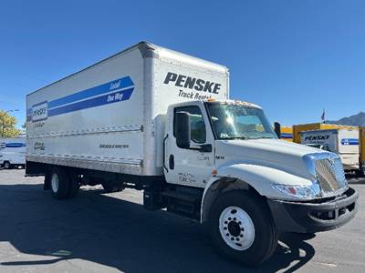 International MV607 Box Truck - 220HP, 6 Speed Automatic, Roll up Door