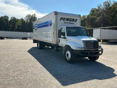 International MV607 Box Truck - 220HP, 6 Speed Automatic, Roll up Door