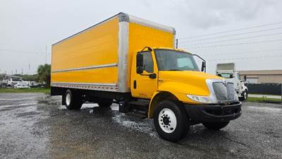 International MV607 Box Truck - 220HP, 6 Speed Automatic, Roll up Door