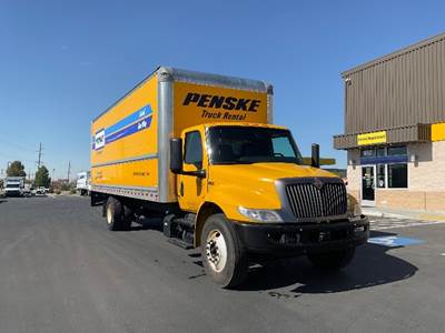International MV607 Box Truck - 220HP, 6 Speed Automatic, Roll up Door