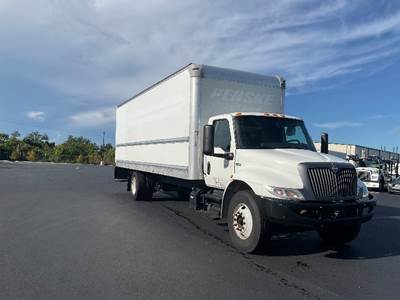 International MV607 Box Truck - 220HP, 6 Speed Automatic, Roll up Door