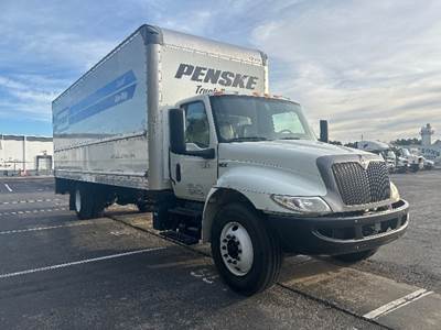 International MV607 Box Truck - 220HP, 6 Speed Automatic, Roll up Door