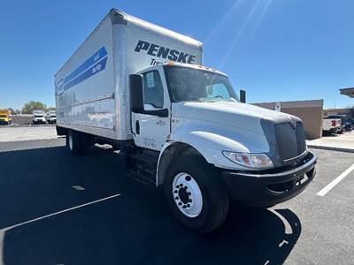 International MV607 Box Truck - 220HP, 6 Speed Automatic, Roll up Door