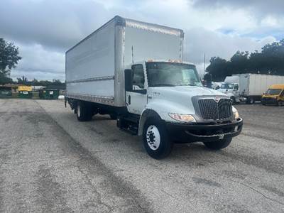 International MV607 Box Truck - 220HP, 6 Speed Automatic, Roll up Door