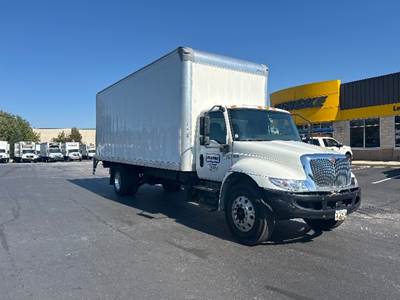International MV607 Box Truck - 220HP, 6 Speed Automatic, Roll up Door