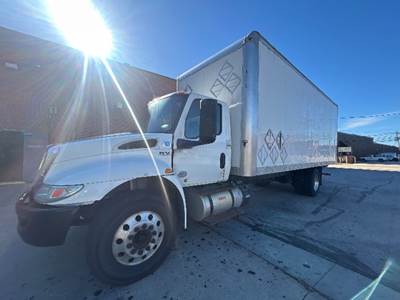 International MV607 Box Truck - 220HP, 6 Speed Automatic, Roll up Door