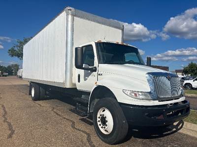 International MV607 Box Truck - 240HP, 6 Speed Automatic, Roll up Door
