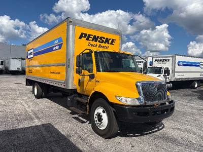 International MV607 Box Truck - 220HP, 6 Speed Automatic, Roll up Door