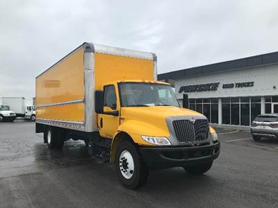 International MV607 Box Truck - 220HP, 6 Speed Automatic, Roll up Door