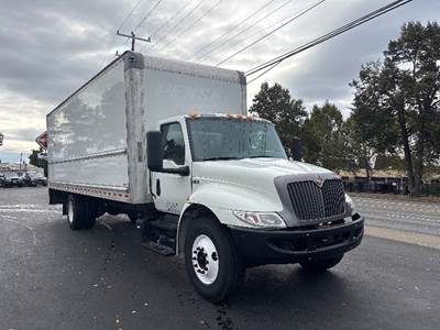 International MV607 Box Truck - 220HP, 6 Speed Automatic, Roll up Door