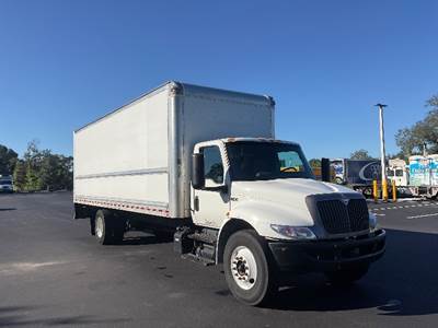 International MV607 Box Truck - 220HP, 6 Speed Automatic, Roll up Door