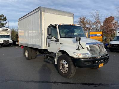 International MV607 Box Truck - 220HP, 6 Speed Automatic, Roll up Door