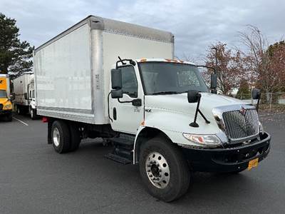International MV607 Box Truck - 220HP, 6 Speed Automatic, Roll up Door