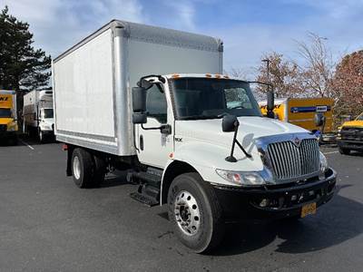International MV607 Box Truck - 220HP, 6 Speed Automatic, Roll up Door