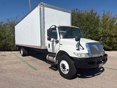 International MV607 Box Truck - 260HP, 6 Speed Automatic, Roll up Door