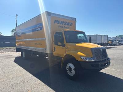 International MV607 Box Truck - 220HP, 6 Speed Automatic, Roll up Door