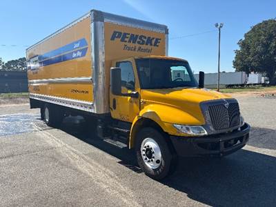International MV607 Box Truck - 220HP, 6 Speed Automatic, Roll up Door