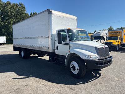 International MV607 Box Truck - 220HP, 6 Speed Automatic, Roll up Door