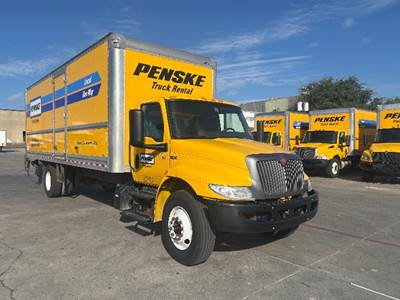 International MV607 Box Truck - 220HP, 6 Speed Automatic, Roll up Door