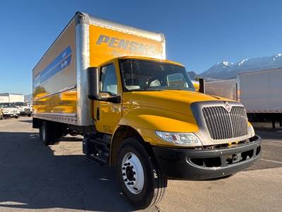 International MV607 Box Truck - 220HP, 6 Speed Automatic, Roll up Door