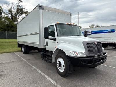 International MV607 Box Truck - 220HP, 6 Speed Automatic, Roll up Door