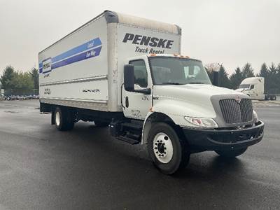 International MV607 Box Truck - 220HP, 6 Speed Automatic, Roll up Door