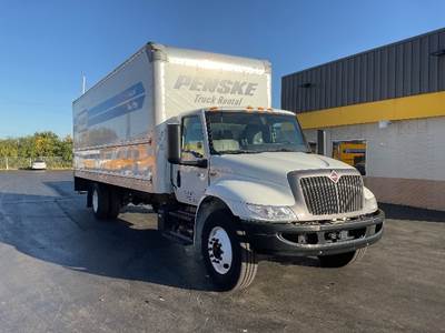 International MV607 Box Truck - 220HP, 6 Speed Automatic, Roll up Door