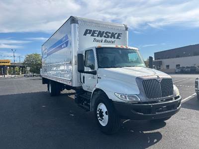 International MV607 Box Truck - 220HP, 6 Speed Automatic, Roll up Door