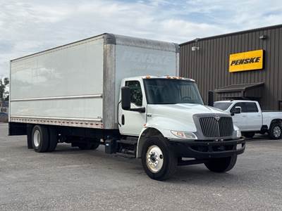 International MV607 Box Truck - 220HP, 6 Speed Automatic, Roll up Door