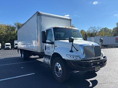 International MV607 Box Truck - 220HP, 6 Speed Automatic, Roll up Door