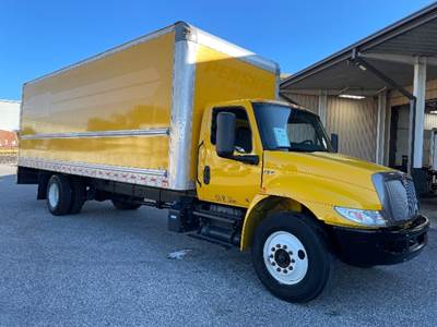 International MV607 Box Truck - 220HP, 6 Speed Automatic, Roll up Door