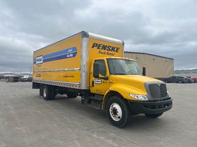 International MV607 Box Truck - 220HP, 6 Speed Automatic, Roll up Door