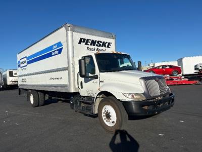 International MV607 Box Truck - 220HP, 6 Speed Automatic, Roll up Door