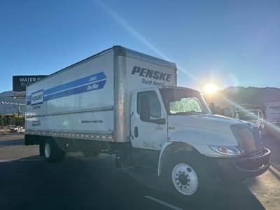International MV607 Box Truck - 220HP, 6 Speed Automatic, Roll up Door