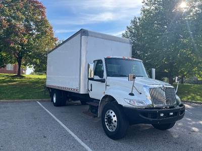 International MV607 Box Truck - 240HP, 6 Speed Automatic, Roll up Door